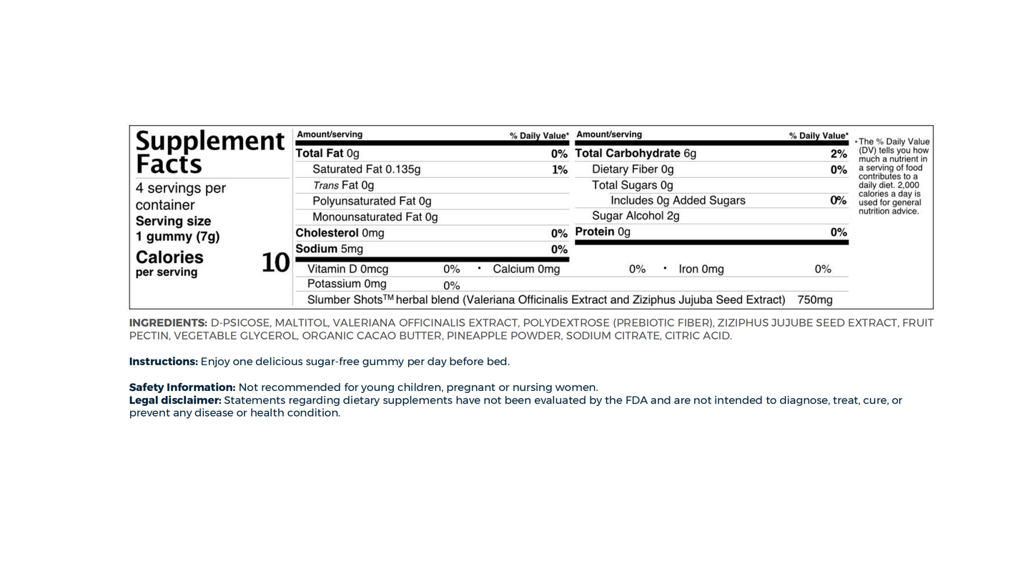 NEW Non Melatonin-Slumber Shots Sleep Aid | 12-Pack