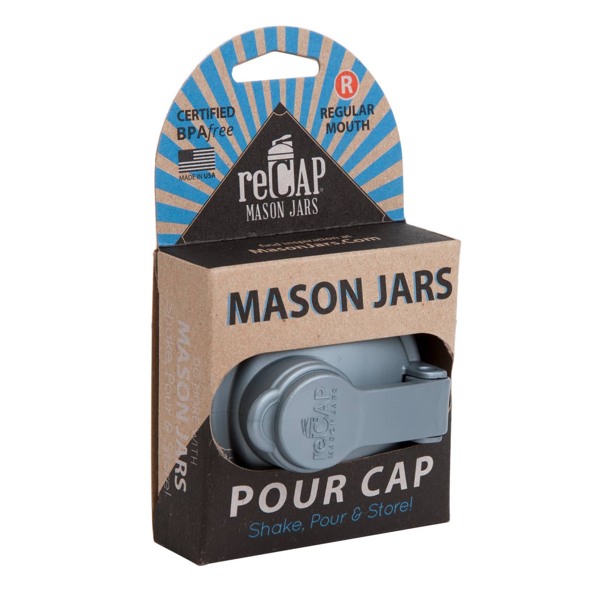 Mason Jar Pour Lid, by reCAP®