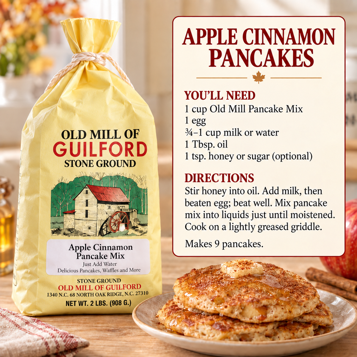 Fall DIY Pantry Bundle – Elderberry Kit, Apple Cinnamon Pancakes & Gingerbread