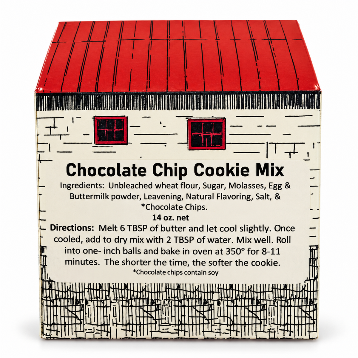 Old Mill of Guilford Chocolate Chip Cookie Mix in a decorative 14 oz box
