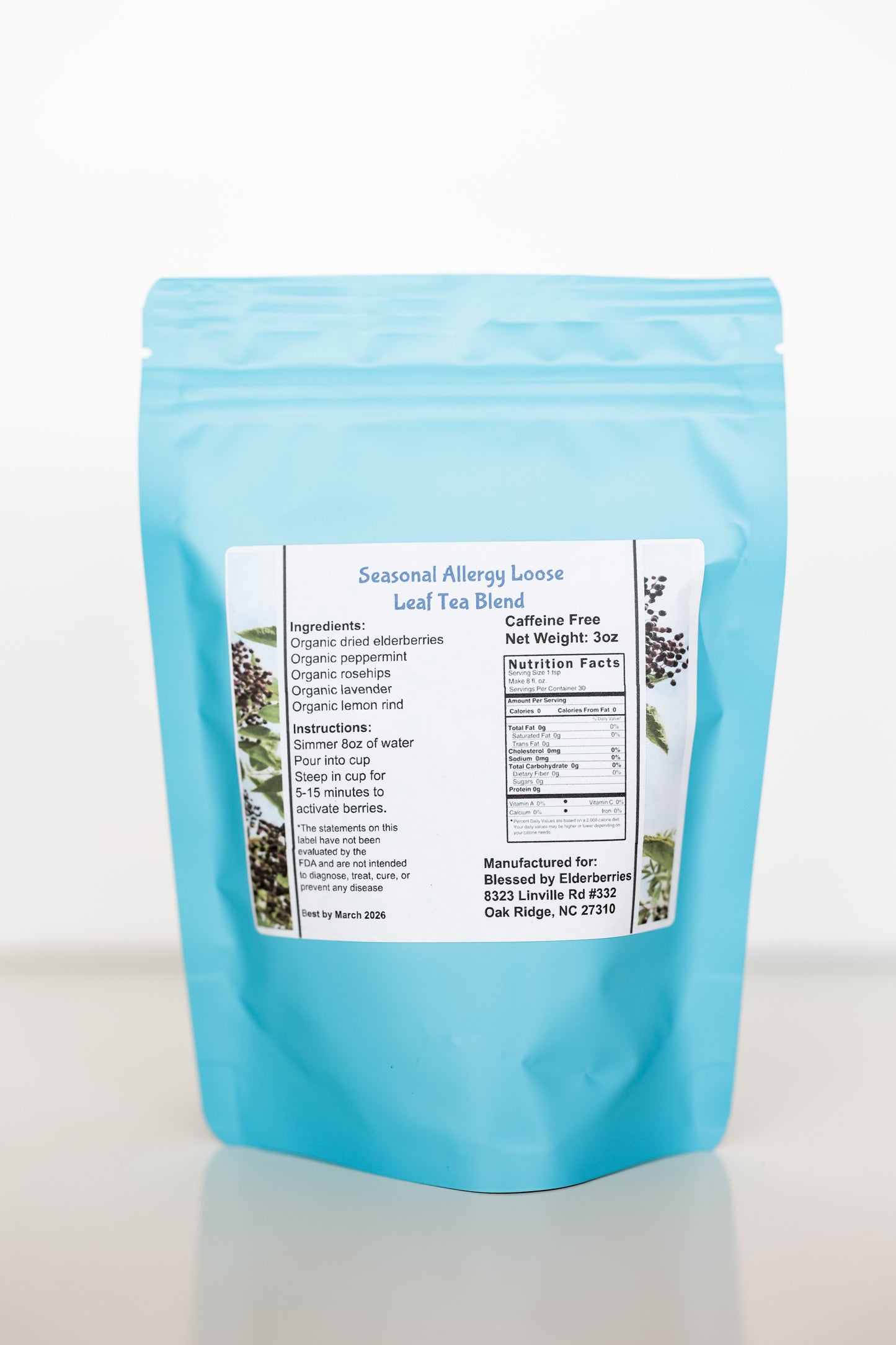 Seasonal Allergy Blend Elderberry Tea