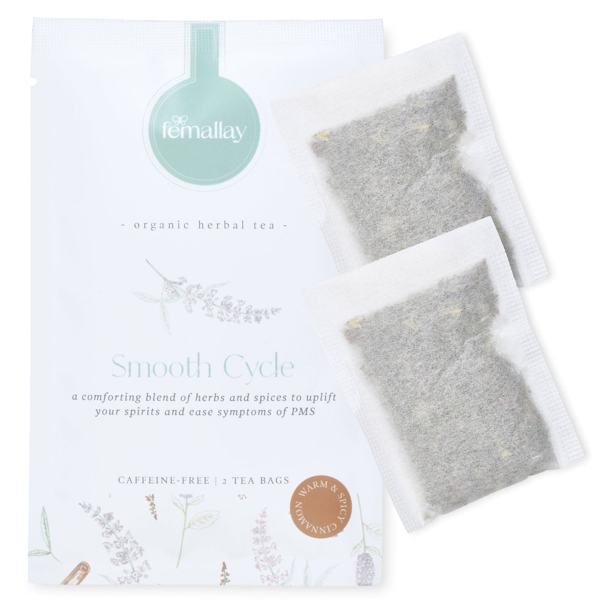 Organic Smooth Cycle Loose Leaf Herbal Tea - PMS Relief Blend