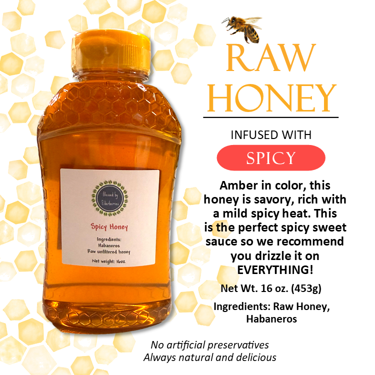 Habanero infused Spicy Raw Honey