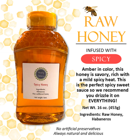 Habanero infused Spicy Raw Honey