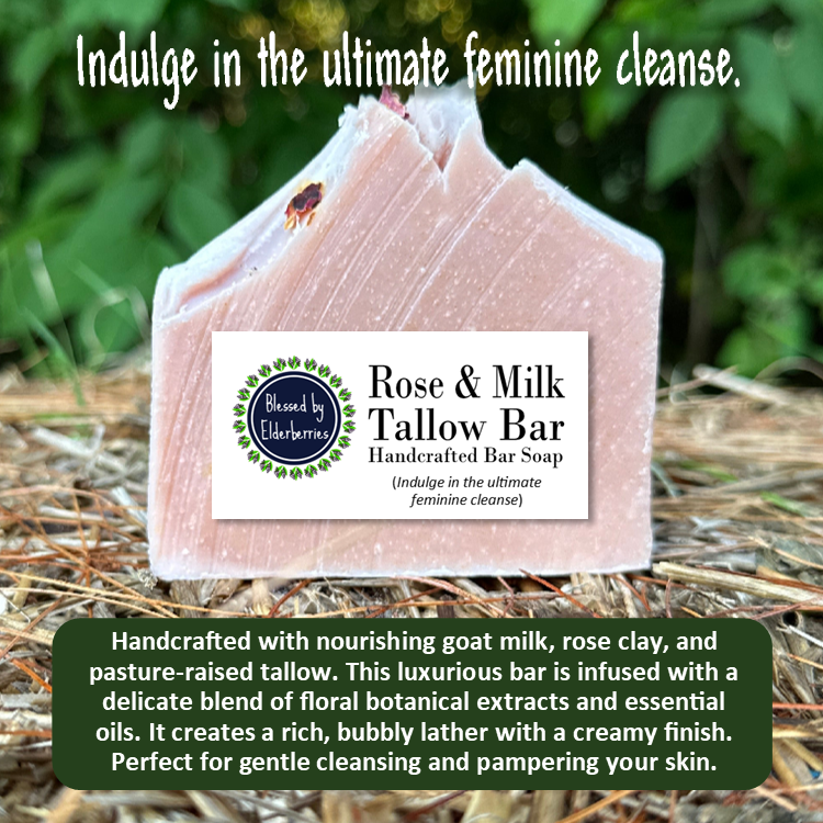 Rose & Milk Tallow Bar