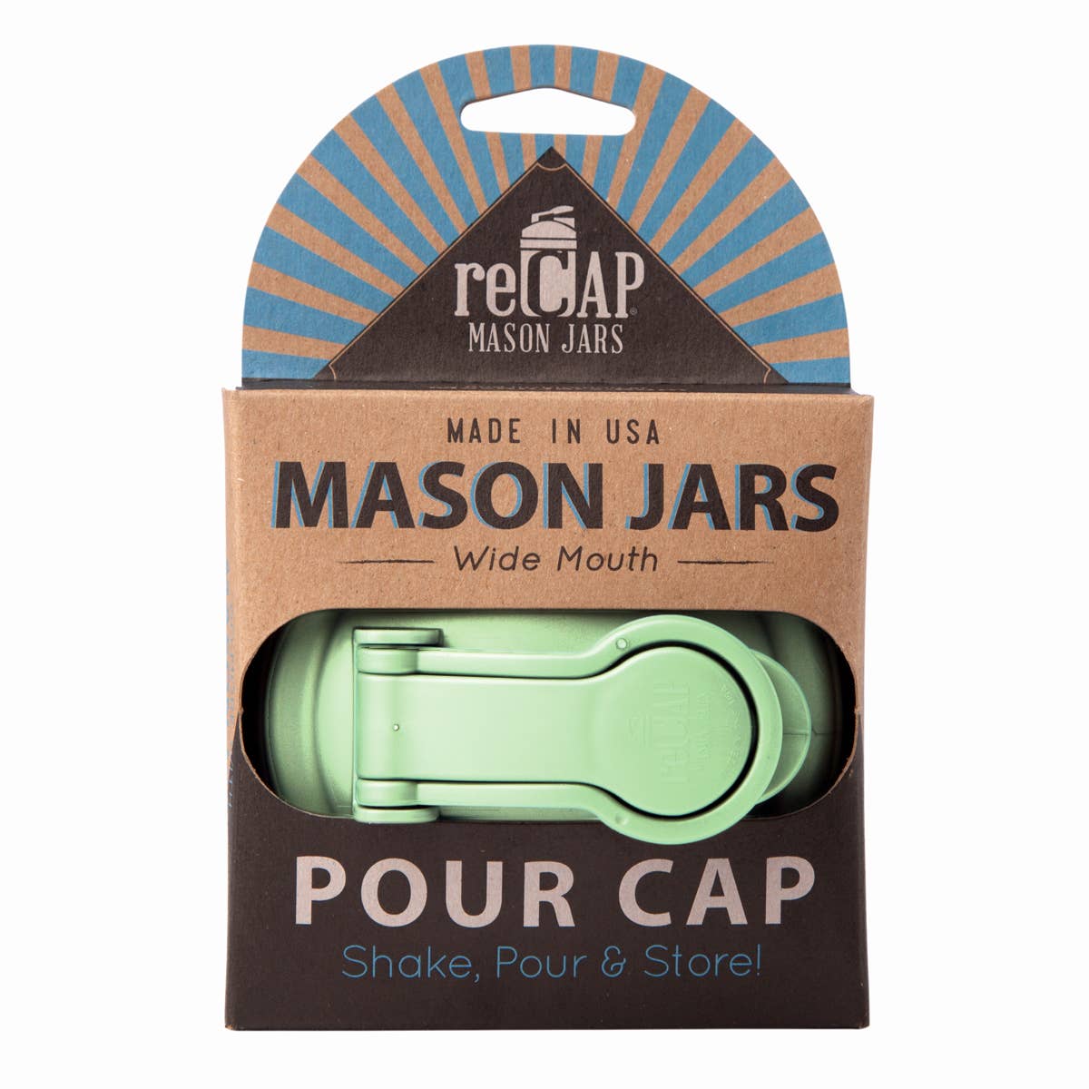 Mason Jar Pour Lid, by reCAP® - Case of 12