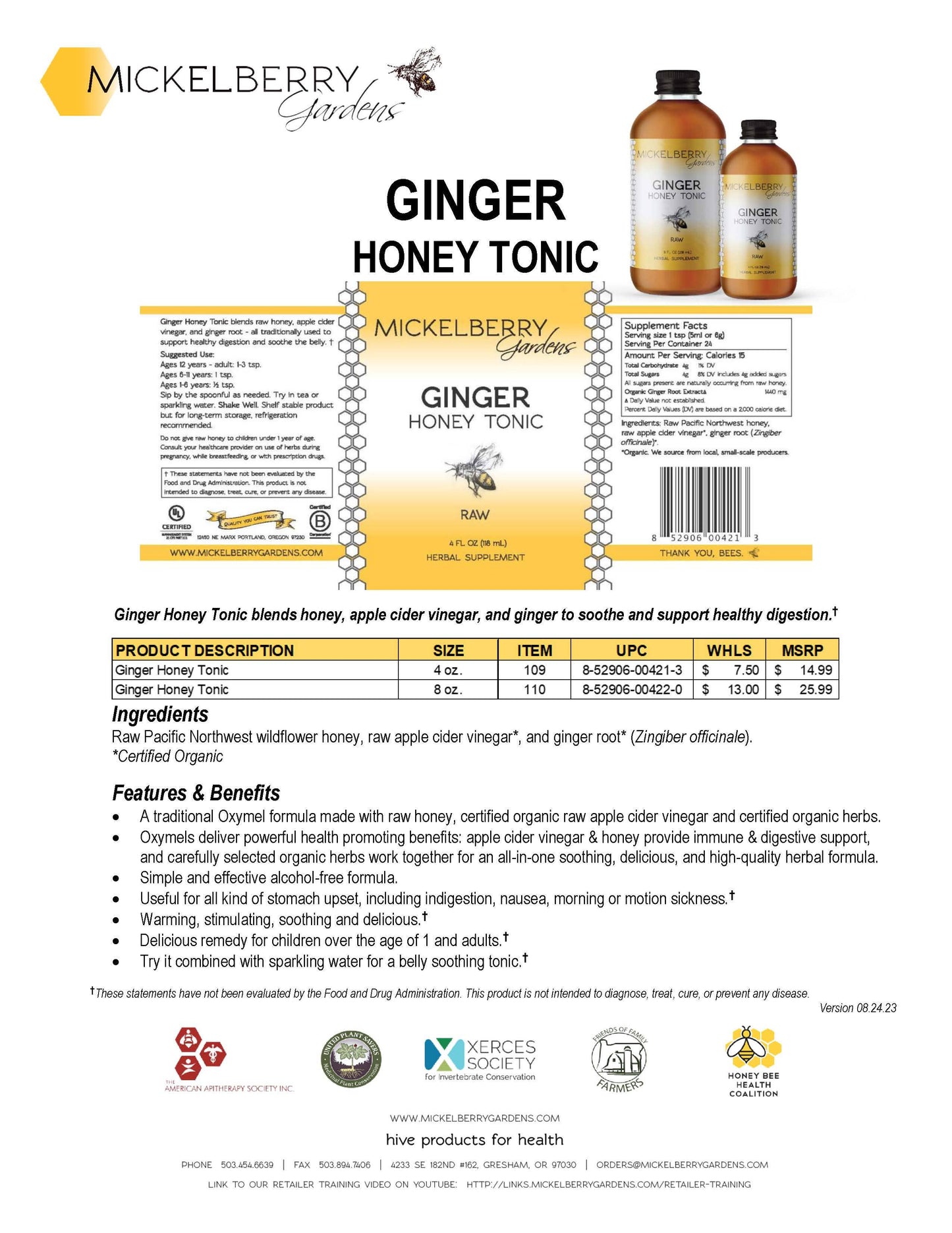 Ginger Honey Tonic