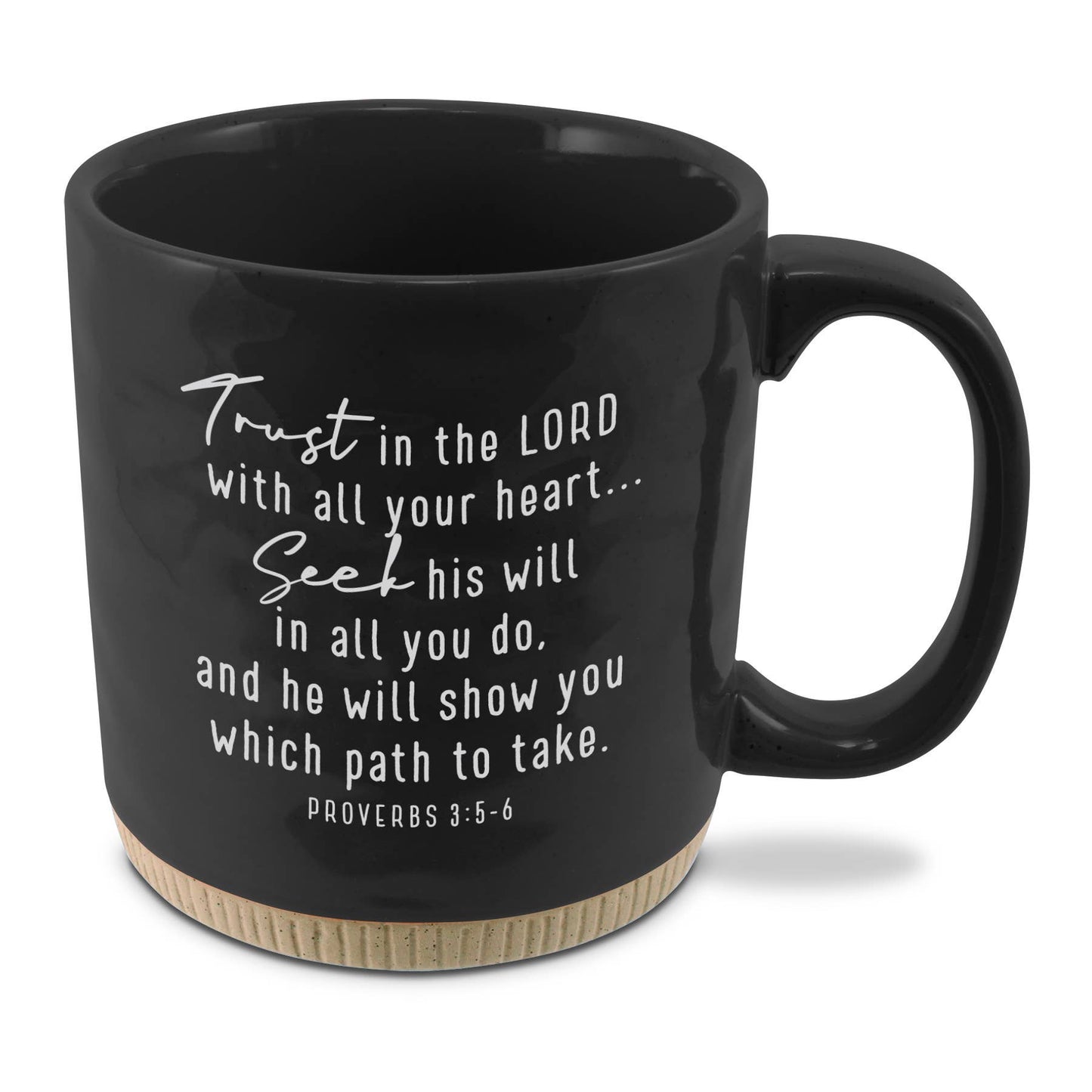 Coffeecup Powerful Words Faith Black16Oz