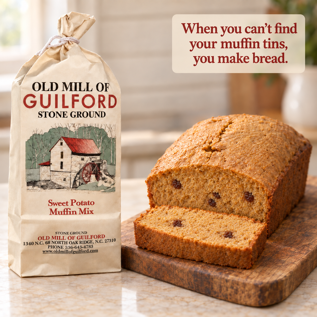 Old Mill of Guilford - Sweet Potato Muffin Mix