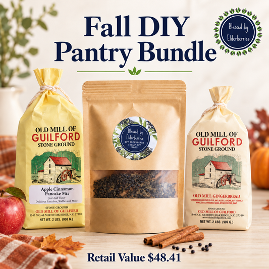 Fall DIY Pantry Bundle – Elderberry Kit, Apple Cinnamon Pancakes & Gingerbread