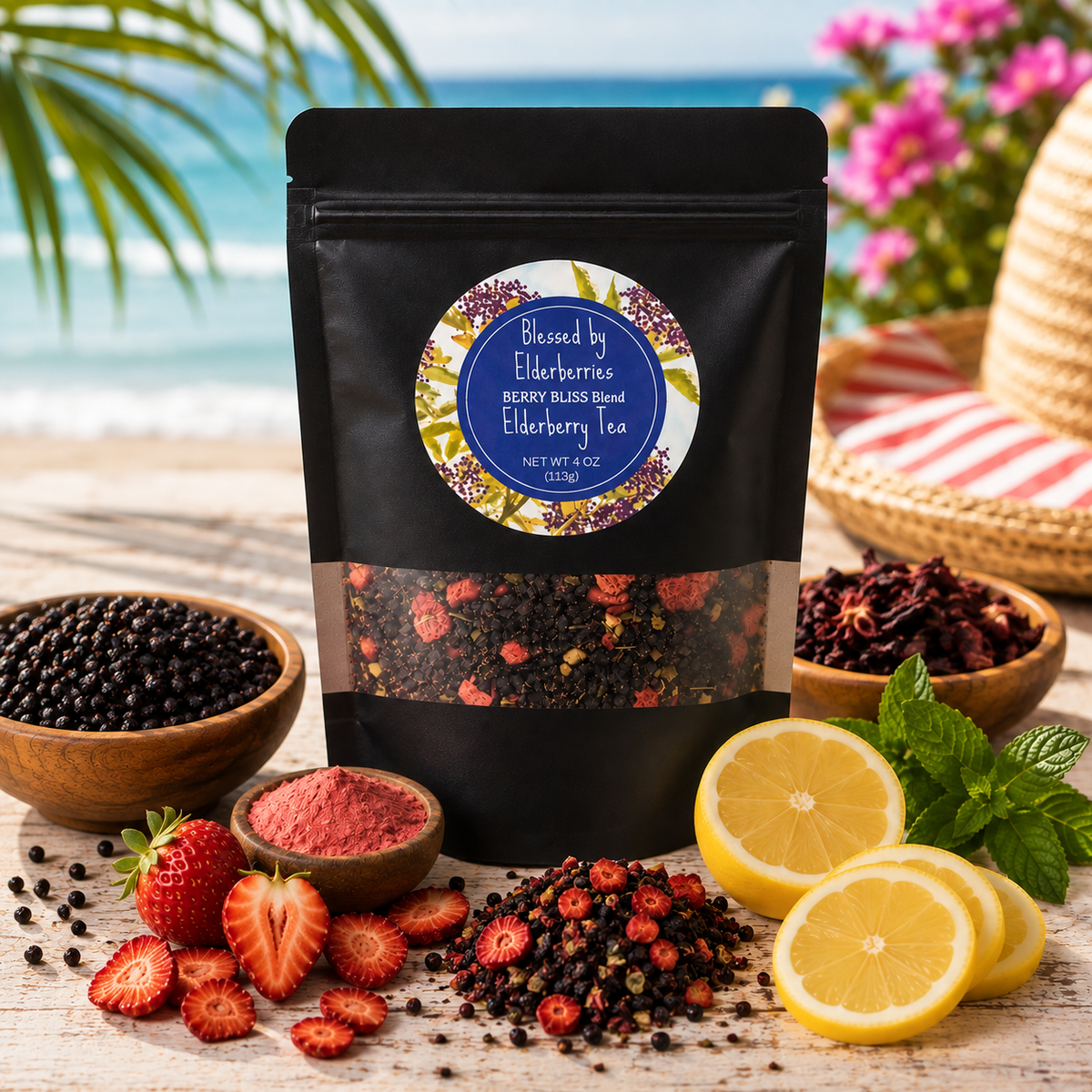 Berry Bliss Elderberry Herbal Tea