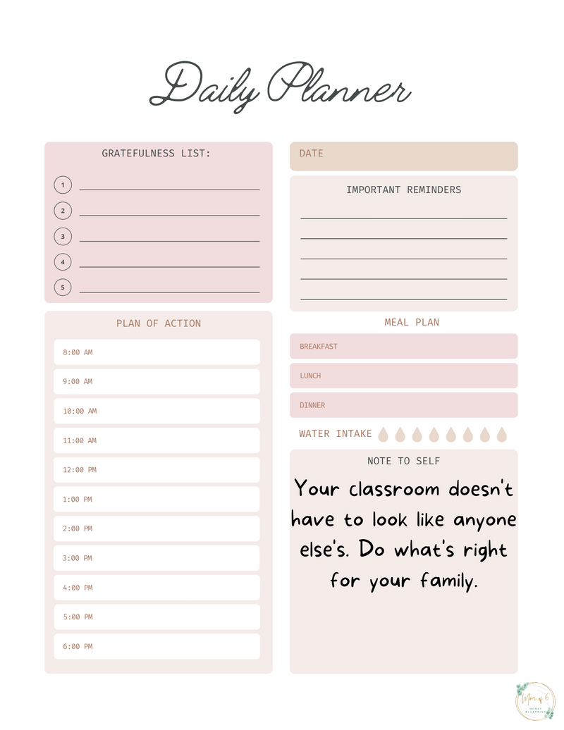 Digital Homeschool Planner