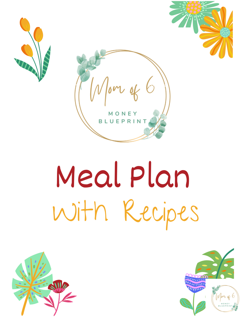 28 page Meal Plan with Recipes