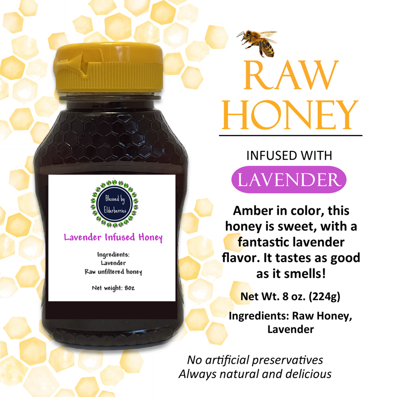 Lavender infused Raw Honey