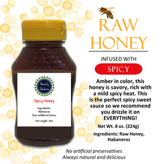 Spicy infused Raw Honey