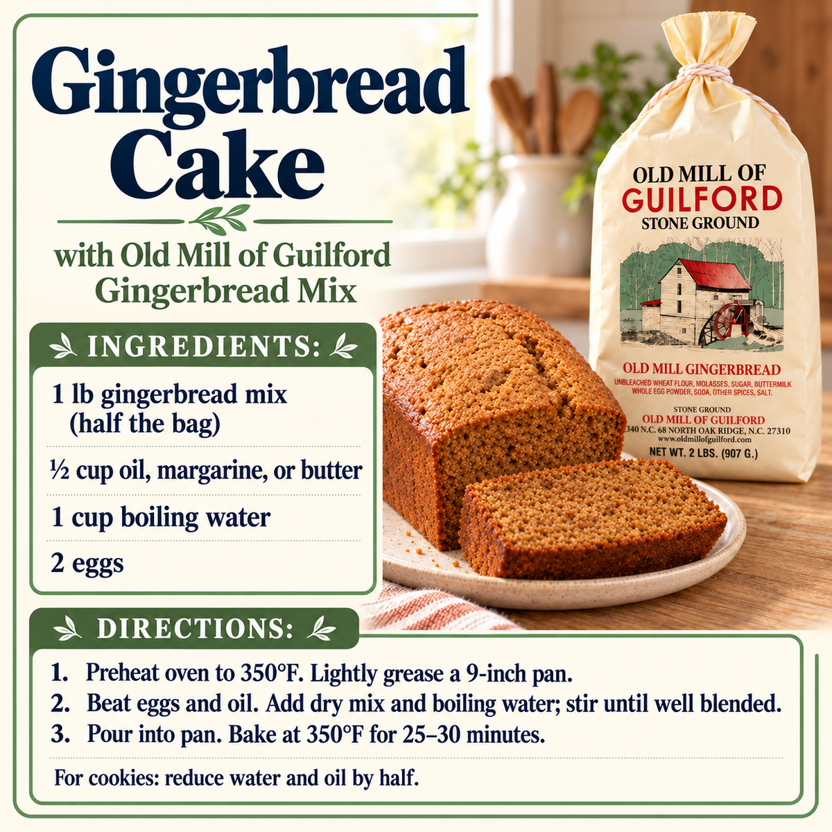 Old Mill of Guilford - Gingerbread Mix