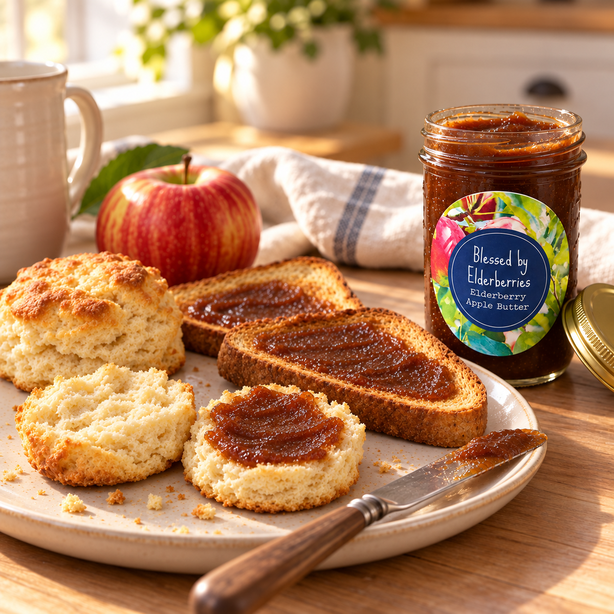 Elderberry Apple Butter – 8 oz