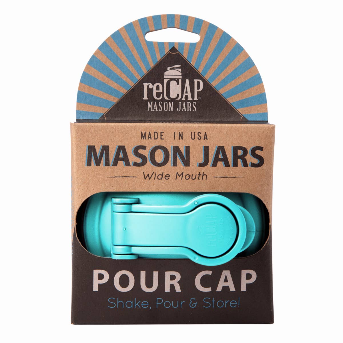 Mason Jar Pour Lid, by reCAP® - Case of 12