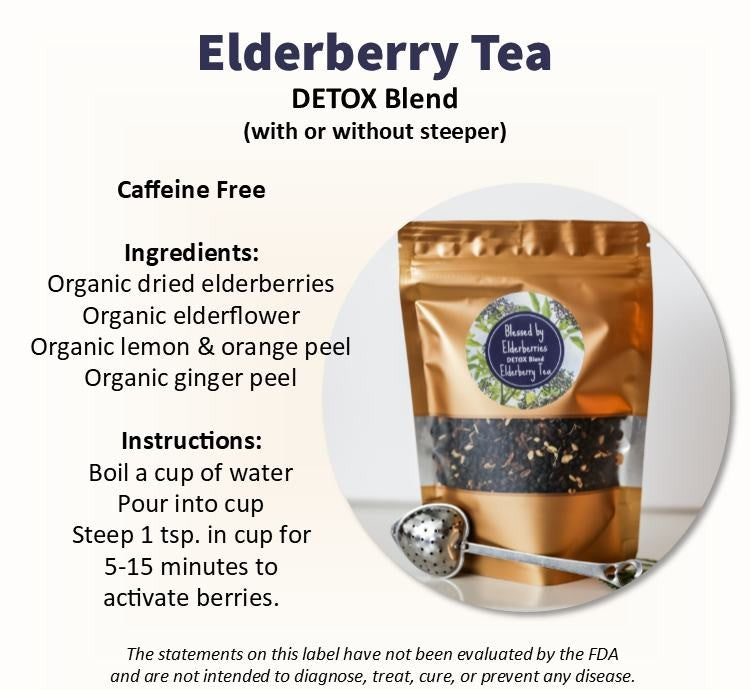 16oz Elderberry Syrup and Tea Christmas Bundle