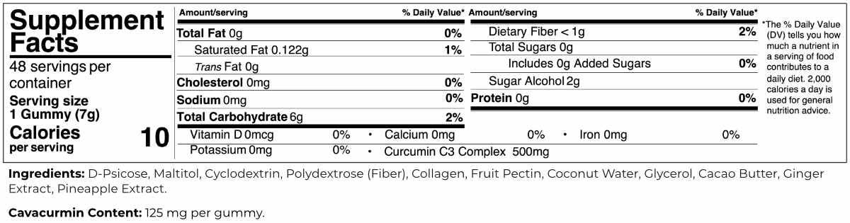 SUGAR FREE – Golden Glow Turmeric & Ginger Gummies (12-Pack)
