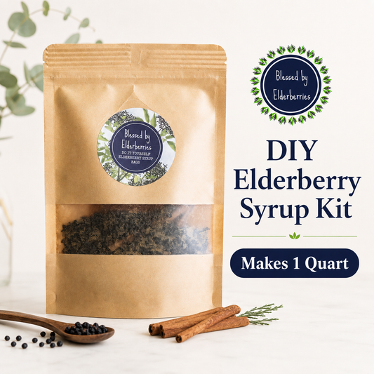 DIY elderberry syrup kit that makes one quart
