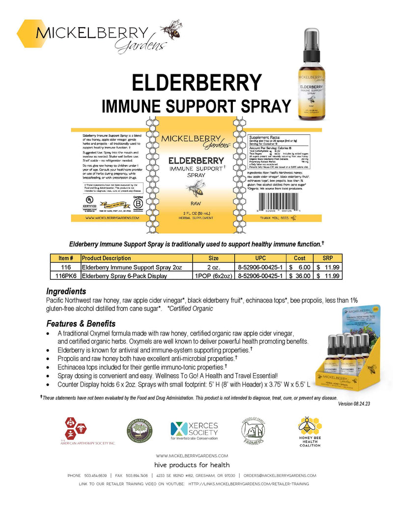 Elderberry Immune Support Spray