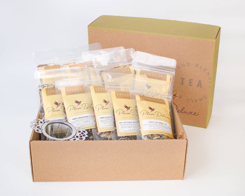 Deluxe Tea Gift Box (10 Teas + Infuser Gift Set)