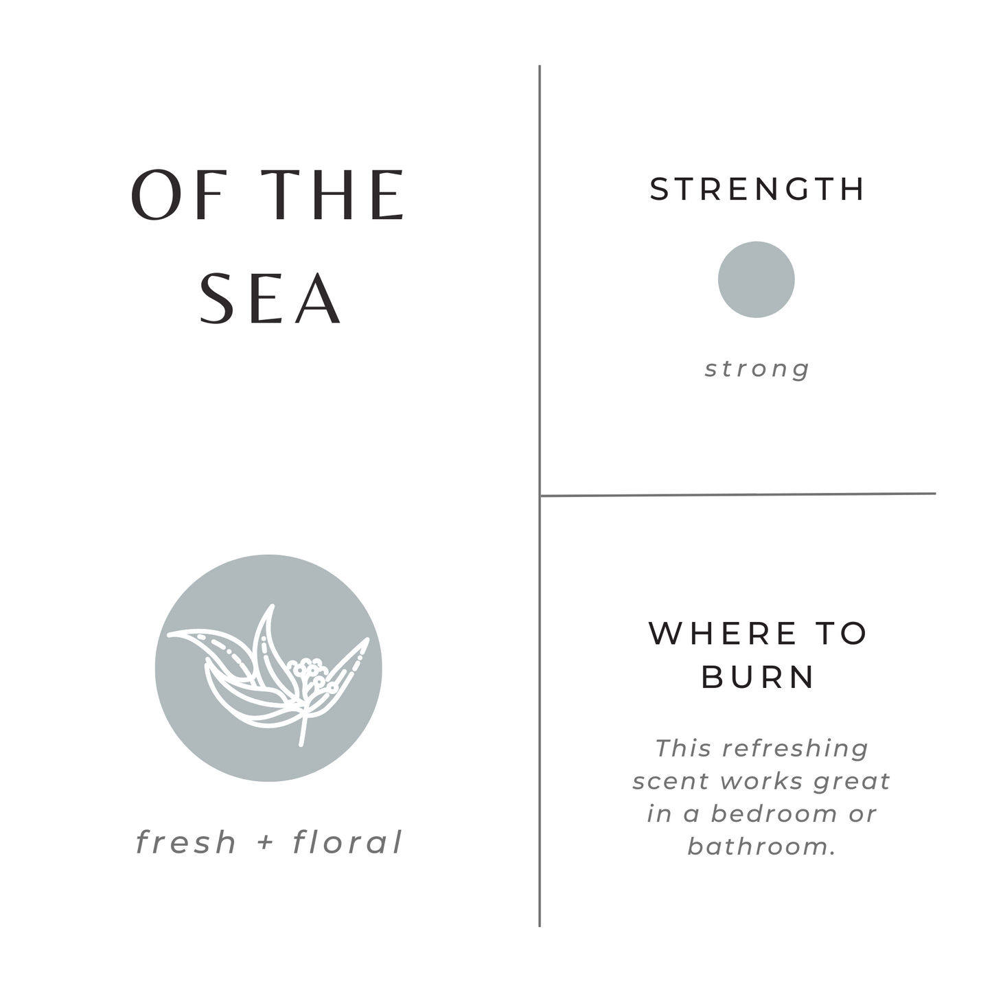 Of The Sea - Eucalyptus + Lavender + Peppermint