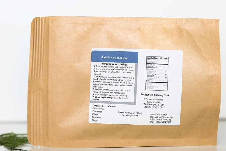 DIY Quart size Elderberry Syrup kit