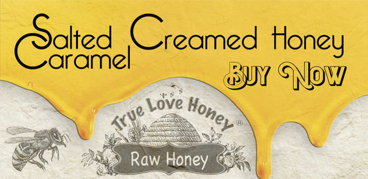 Salted Caramel Creamed Honey (3 eight ounce jars)