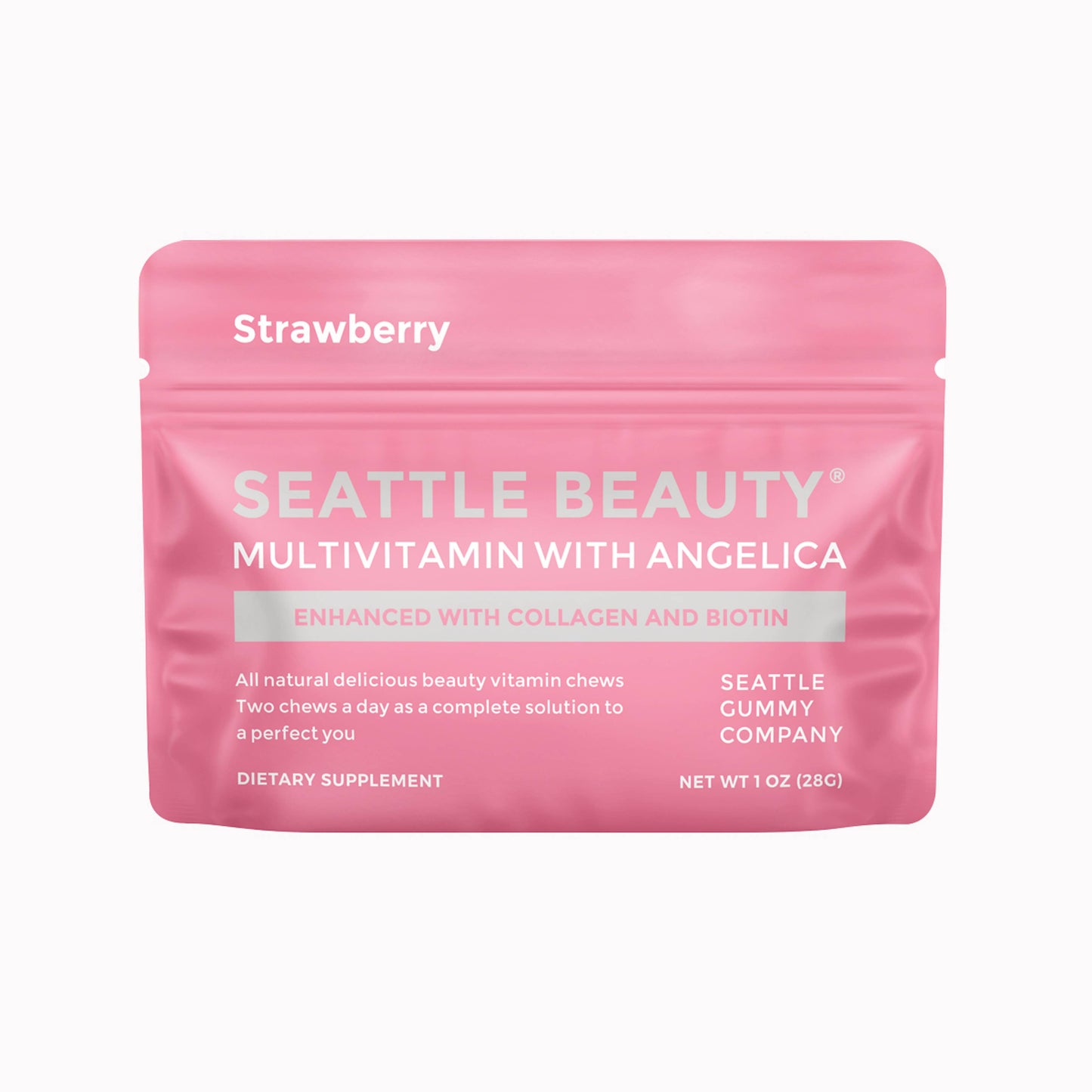 Beauty Gummy Multivitamin with Angelica |12-pack,Strawberry