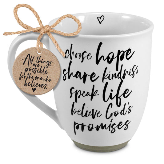 Mug Today I Will Choose Hope White 20 Oz