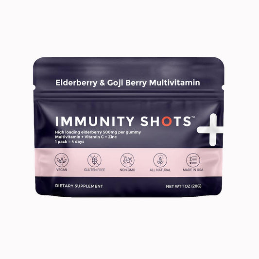 Immunity Shots Elderberry Goji Berry Multivitamin 48-Serving