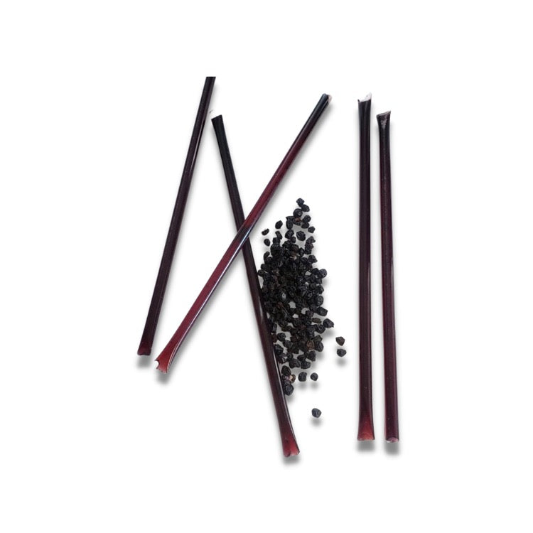 Elderberry infused honey straws